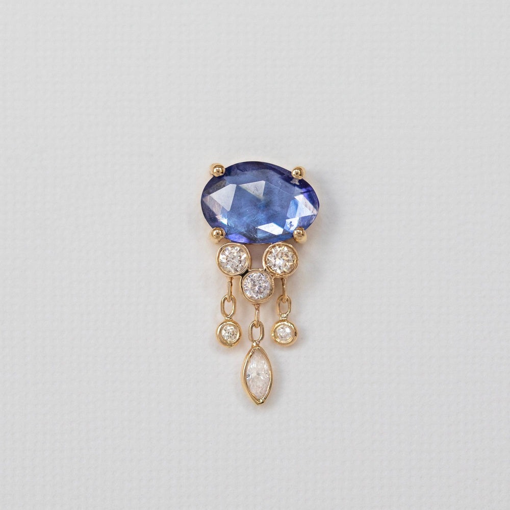 
                      
                        EAR-14K Tanzanite & Diamonds Jellyfish Earring - SOLD AS A
                      
                    