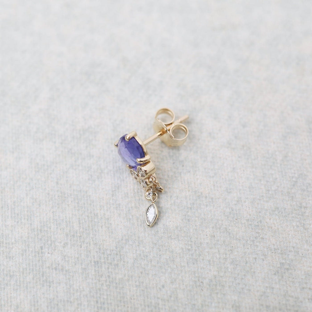 
                      
                        EAR-14K Tanzanite & Diamonds Jellyfish Earring - SOLD AS A SINGLE
                      
                    