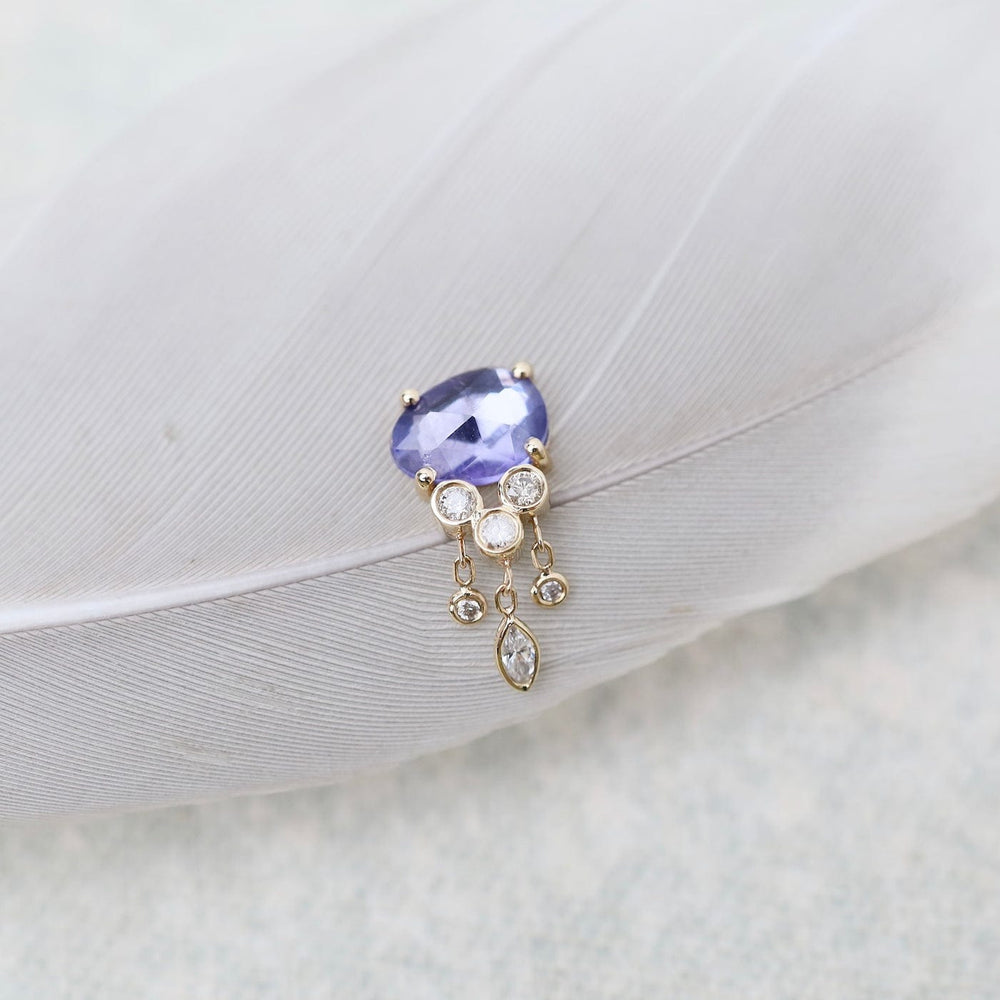 
                      
                        EAR-14K Tanzanite & Diamonds Jellyfish Earring - SOLD AS A SINGLE
                      
                    