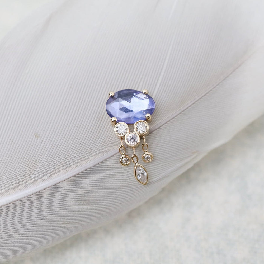 
                      
                        EAR-14K Tanzanite & Diamonds Jellyfish Earring - SOLD AS A SINGLE
                      
                    