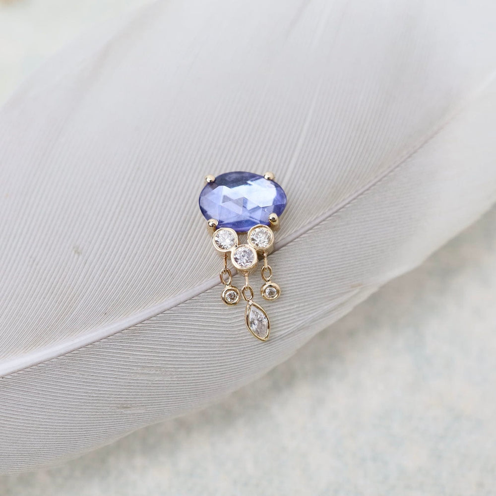 
                      
                        EAR-14K Tanzanite & Diamonds Jellyfish Earring - SOLD AS A SINGLE
                      
                    