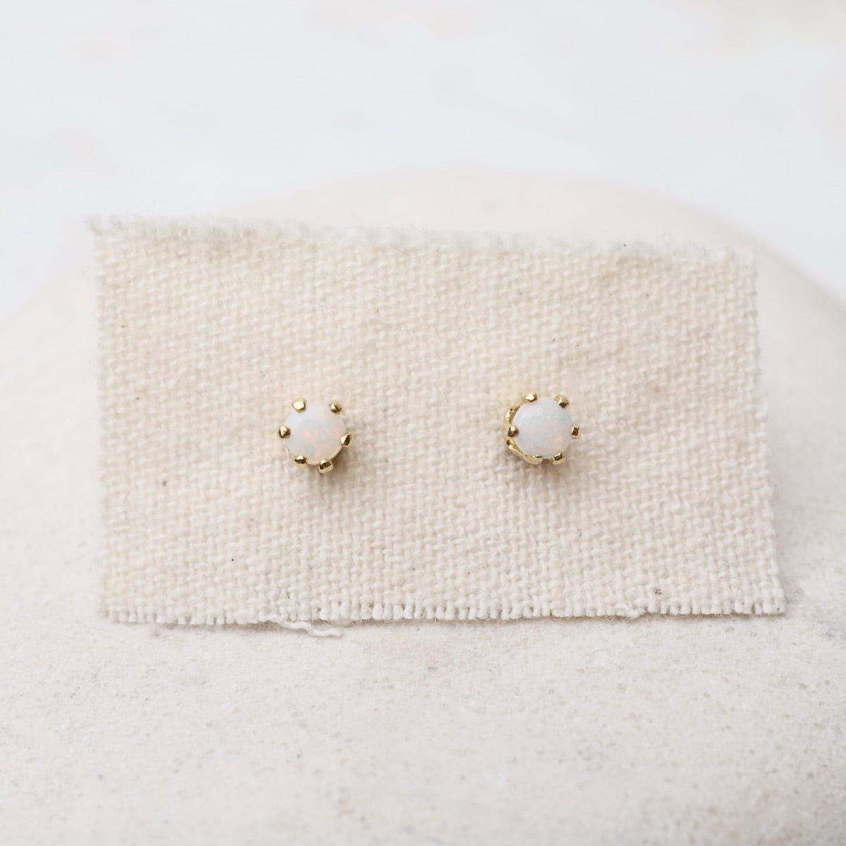 EAR-14K Tiny Opal 14k Post Earrings