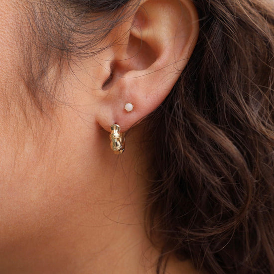 EAR-14K Tiny Opal 14k Post Earrings