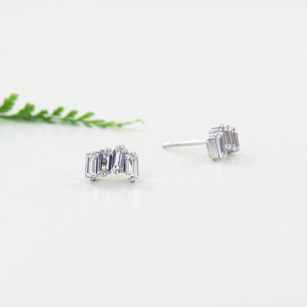 
                  
                    EAR-14K WHITE GOLD WHITE TOPAZ ZIG ZAG POST EARRINGS
                  
                