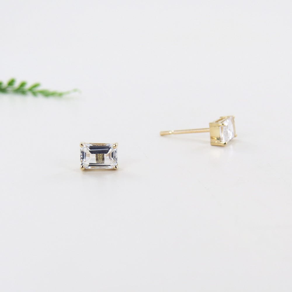 
                  
                    EAR-14K YELLOW GOLD WHITE TOPAZ EARRINGS
                  
                