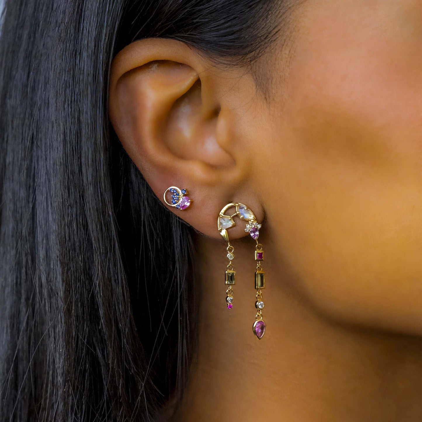 EAR-18K 18k Gold Hathor Earrings