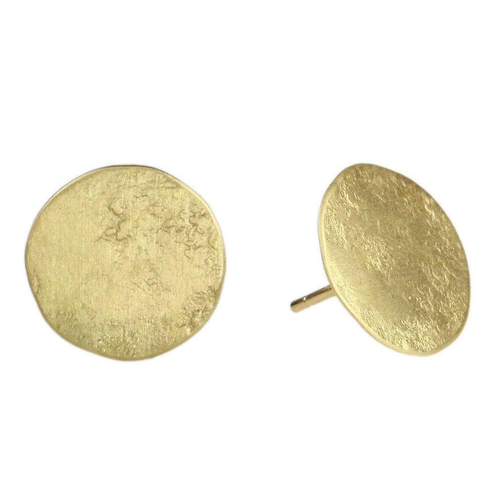 
                  
                    EAR-18K 18k Parchment Disk Stud Earrings
                  
                