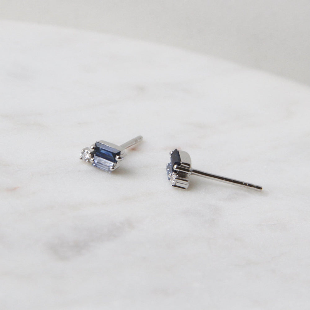 
                  
                    EAR-18K 18k White Gold Diamond & Sapphire Fireworks Post Earrings
                  
                