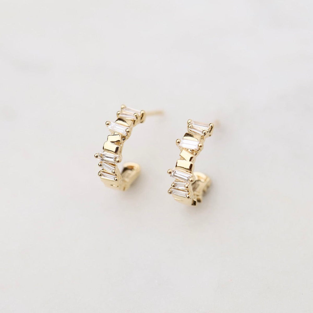 
                  
                    EAR-18K 18k Yellow Gold 12mm Diamond Baguette Hoops
                  
                