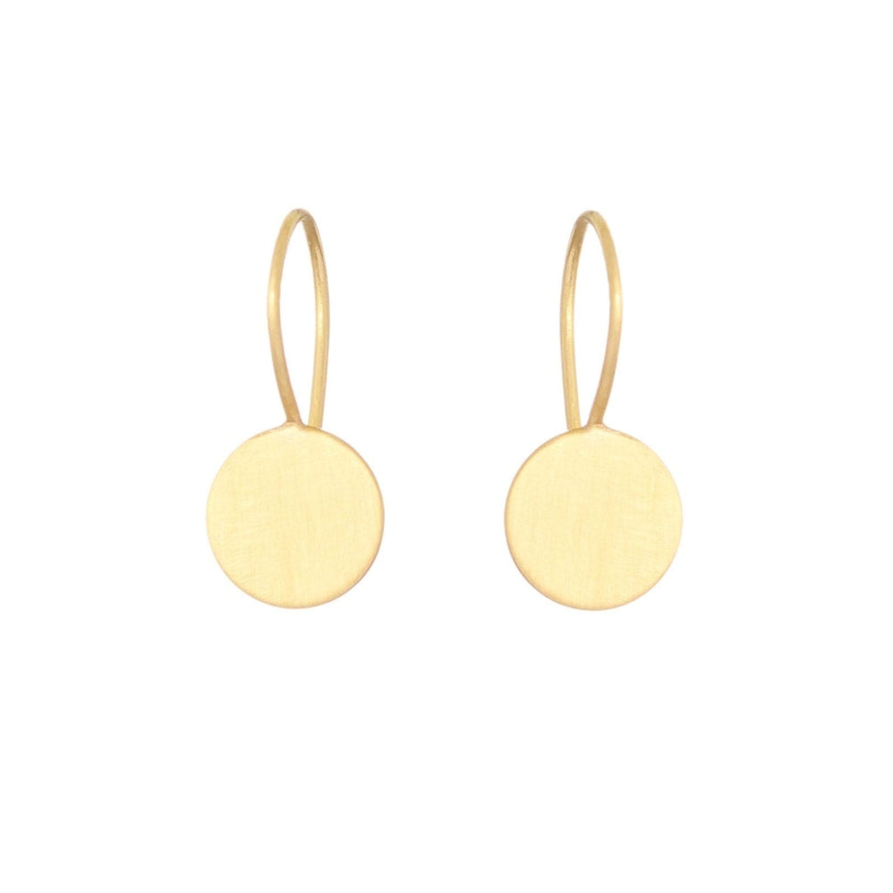 
                      
                        EAR-18K 18K Yellow Gold 8mm Moon Drop Earrings
                      
                    