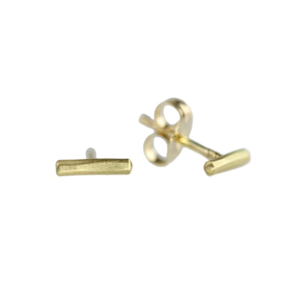 EAR-18K 18k Yellow Gold Mini Stick Post Earrings