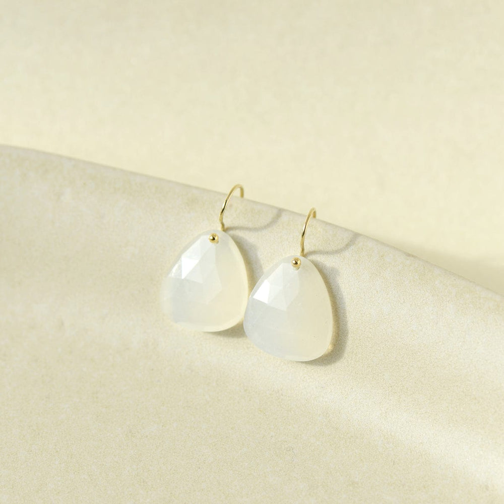 
                      
                        EAR-18K 18k Yellow Gold Trillium Drop Earrings - Moonstone
                      
                    