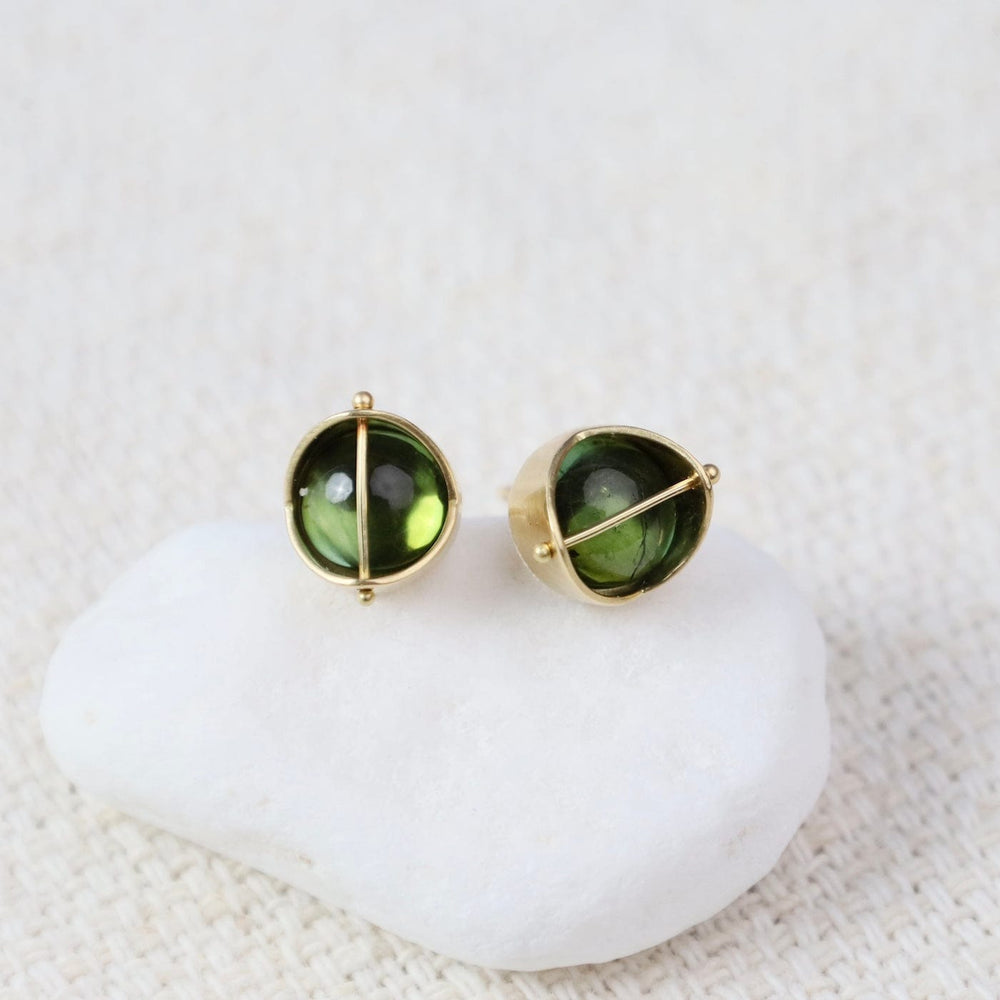 
                  
                    EAR-18K Captured Green Tourmaline Studs
                  
                