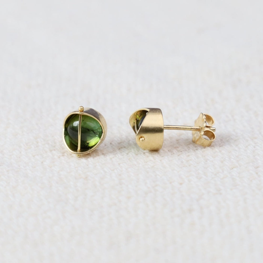 
                  
                    EAR-18K Captured Green Tourmaline Studs
                  
                