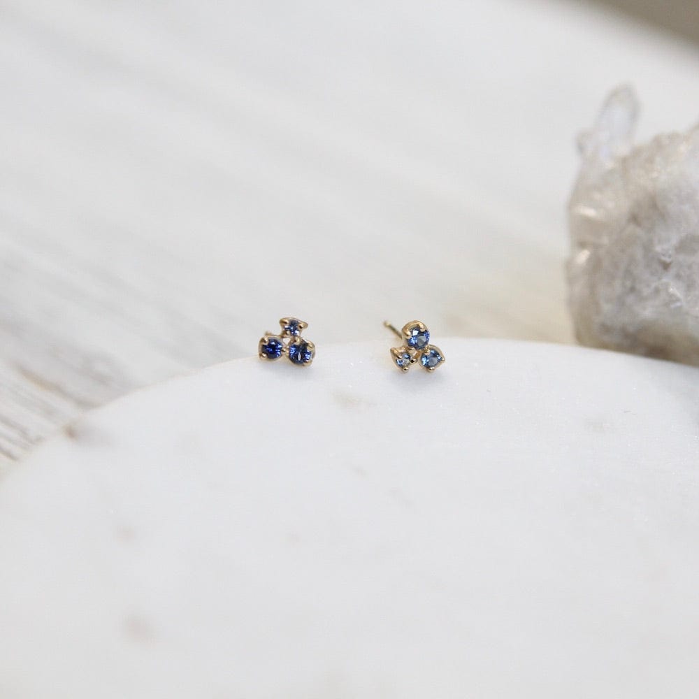 
                      
                        EAR-18K Cluster Trio Sapphire Earrings
                      
                    