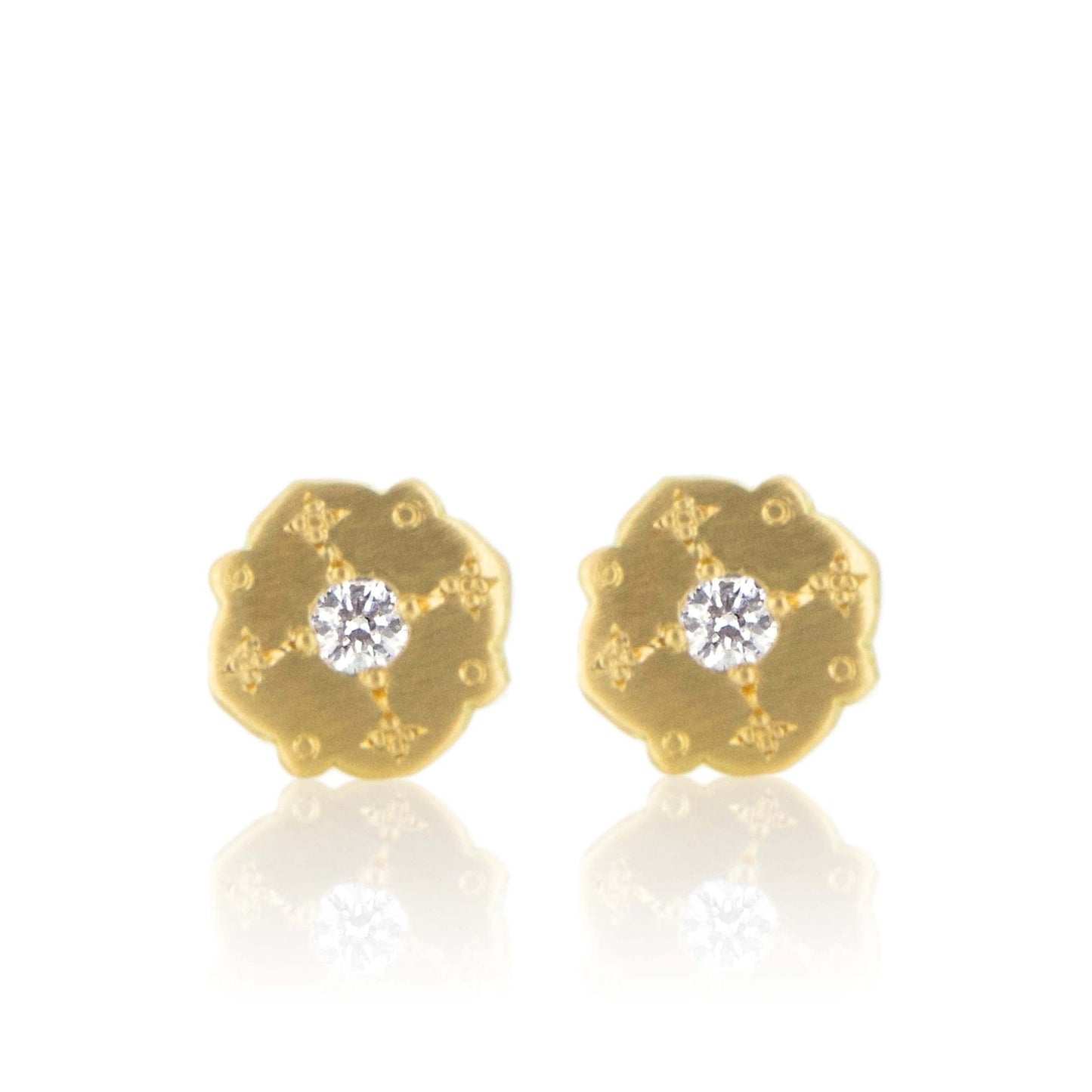 EAR-18K Drops of Happiness Kite Studs