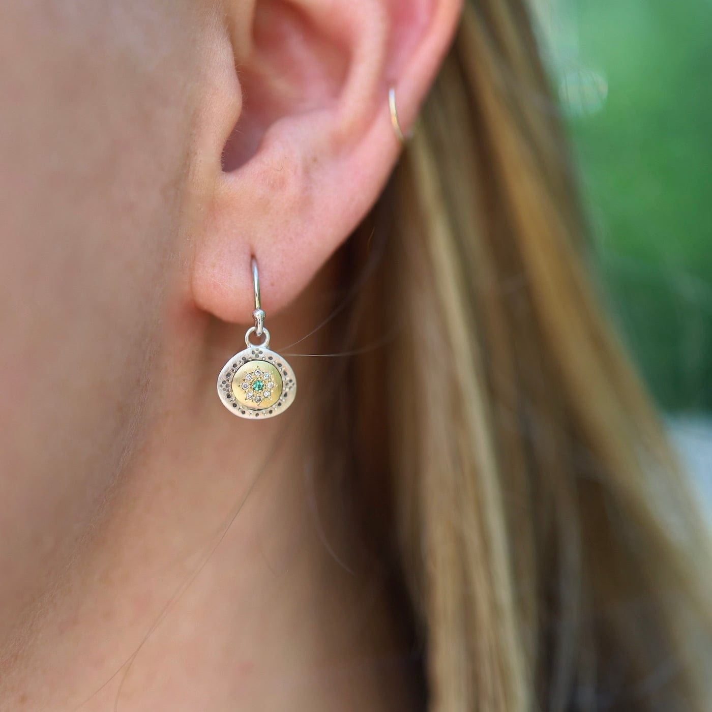 EAR-18K Emerald Seeds of Harmony Earrings
