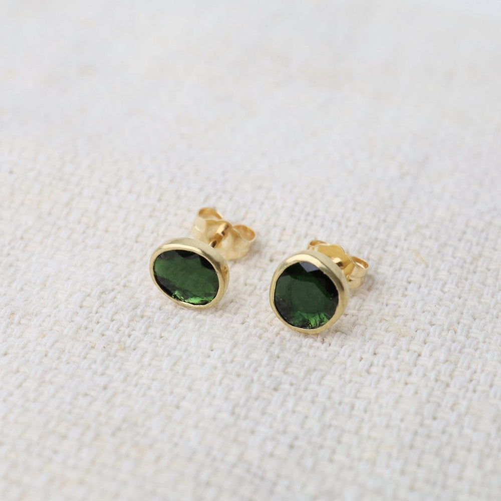 
                  
                    EAR-18K Freeform Green Tourmaline Post Earrings
                  
                