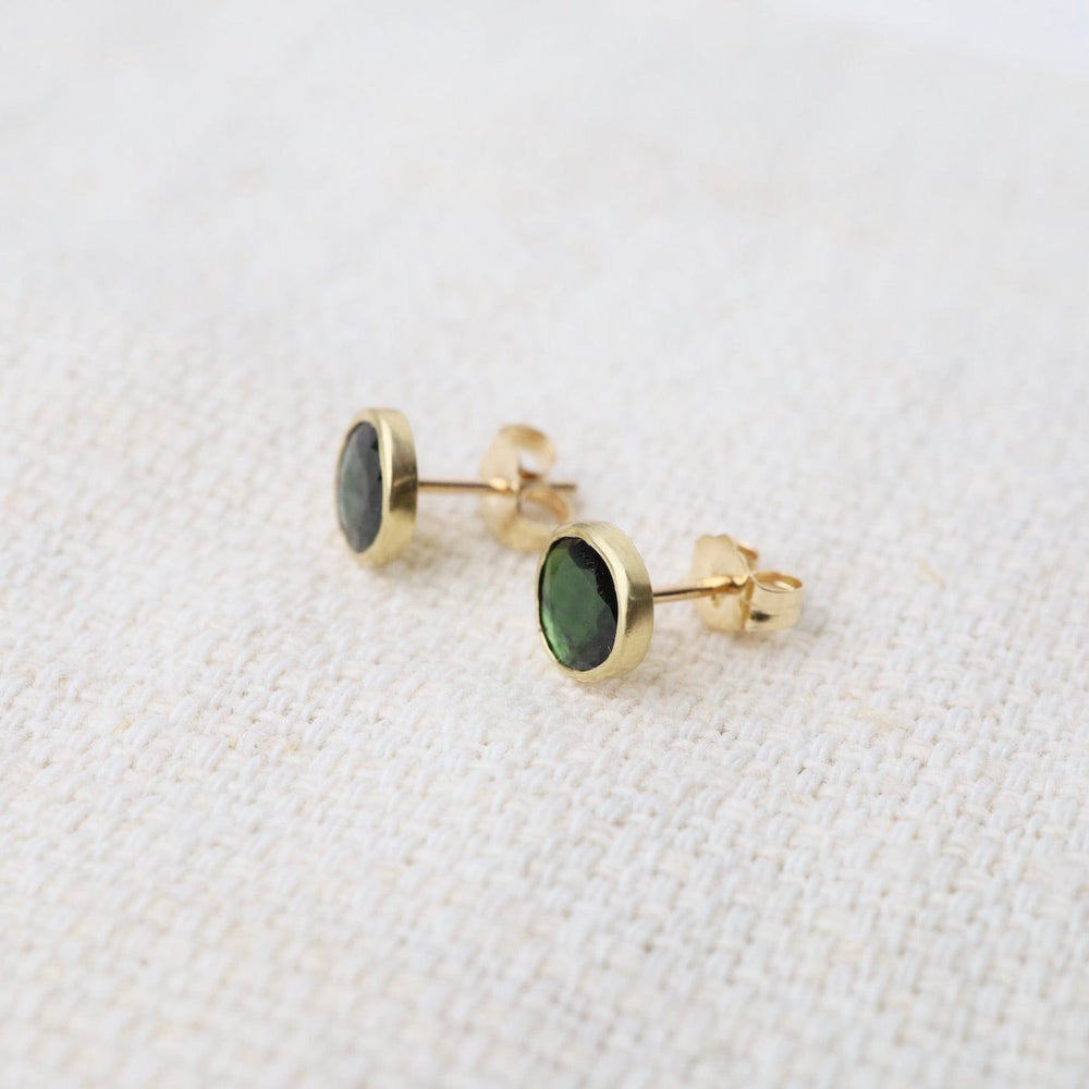 
                  
                    EAR-18K Freeform Green Tourmaline Post Earrings
                  
                