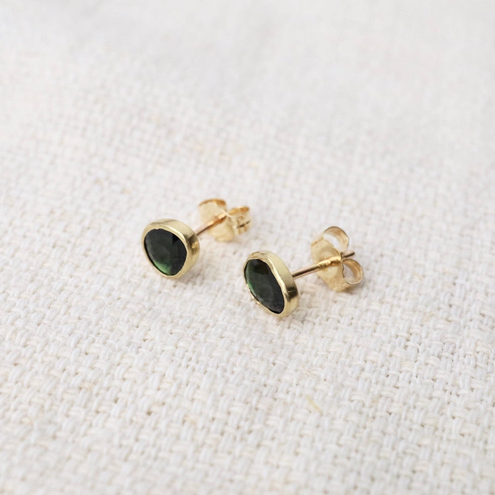 
                  
                    EAR-18K Freeform Green Tourmaline Post Earrings
                  
                