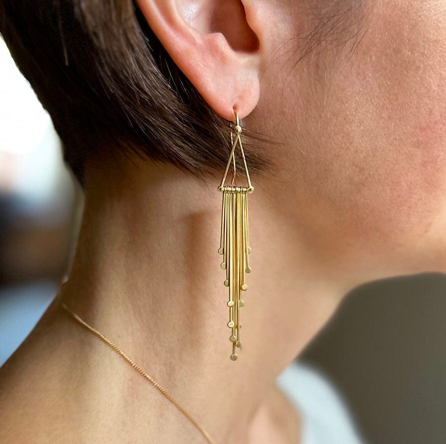 EAR-18K Fringe Chandelier Earrings