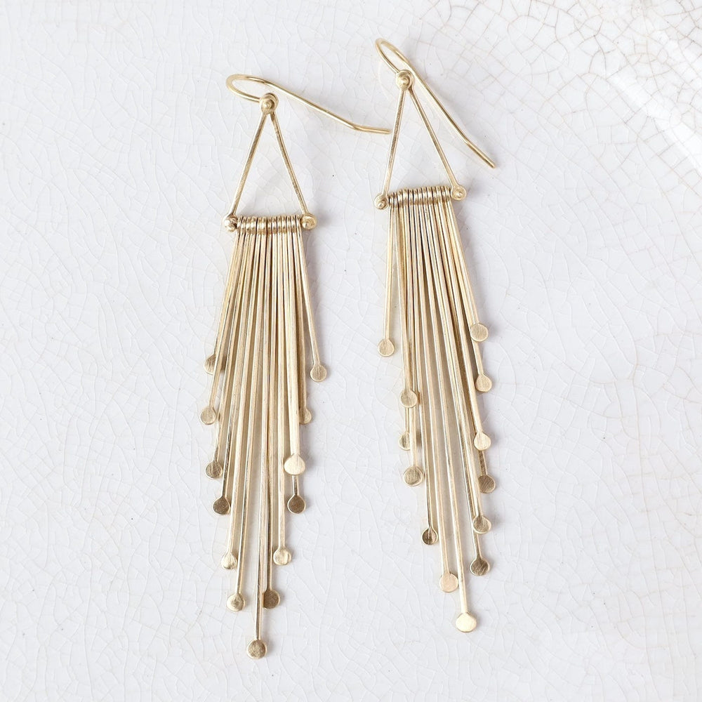 EAR-18K Fringe Chandelier Earrings