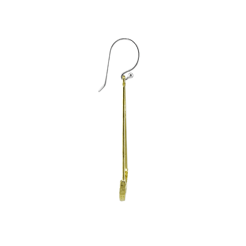 
                      
                        EAR 18k Gold Hammered Elongated Teardrop Earring
                      
                    