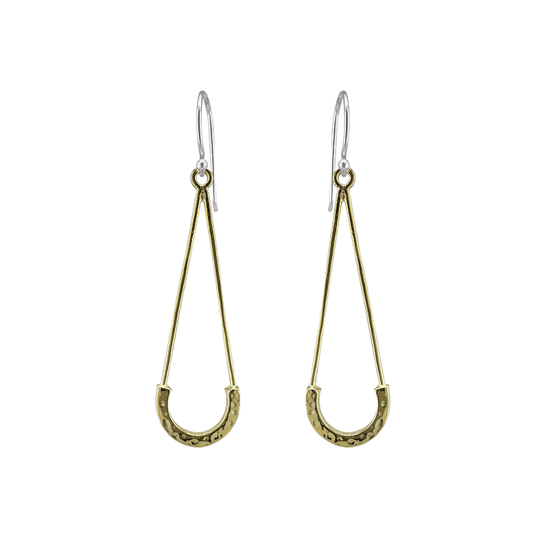 
                      
                        EAR 18k Gold Hammered Elongated Teardrop Earring
                      
                    