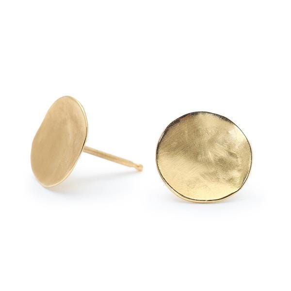 
                      
                        EAR-18K Hammered Concave Gold Disc Earrings
                      
                    