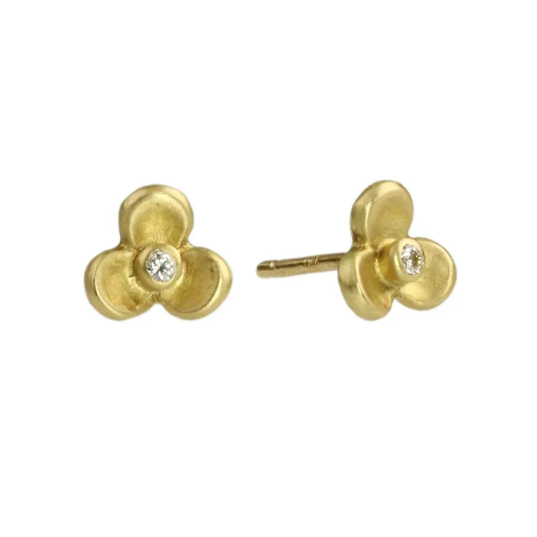 EAR-18K Jane Stud Earrings -18k & White Diamond