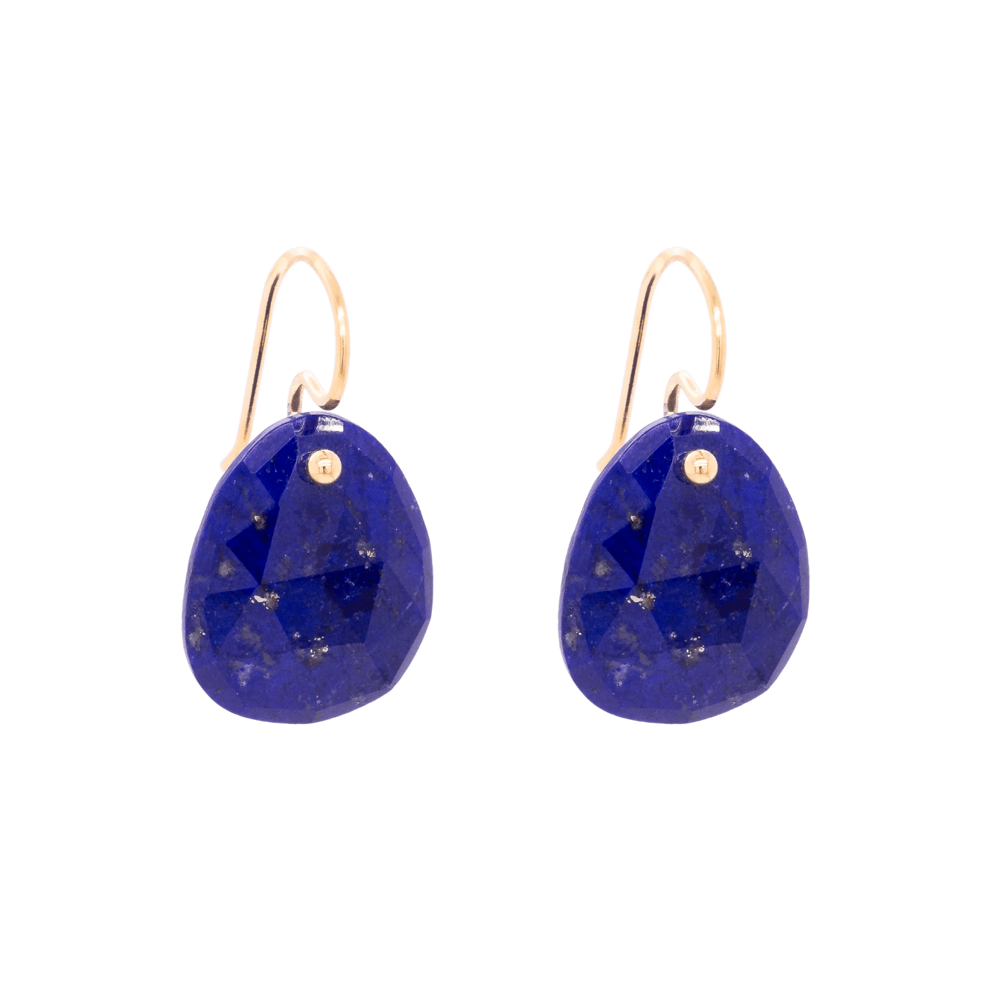 EAR-18K Lapis Drop Earrings