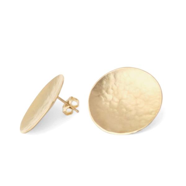 
                      
                        EAR-18K Large Hammered Disc Stud Earrings
                      
                    