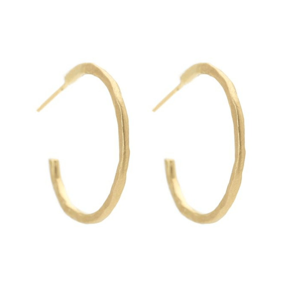 
                  
                    EAR-18K Medium Hammered Open Hoop Earrings
                  
                