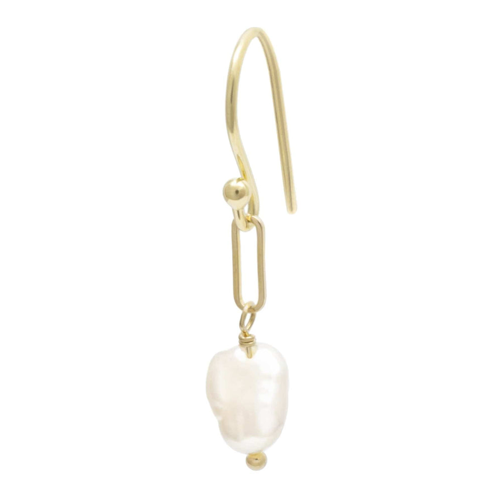 
                      
                        EAR-18K Pearl Nugget Paper Clip Earrings
                      
                    