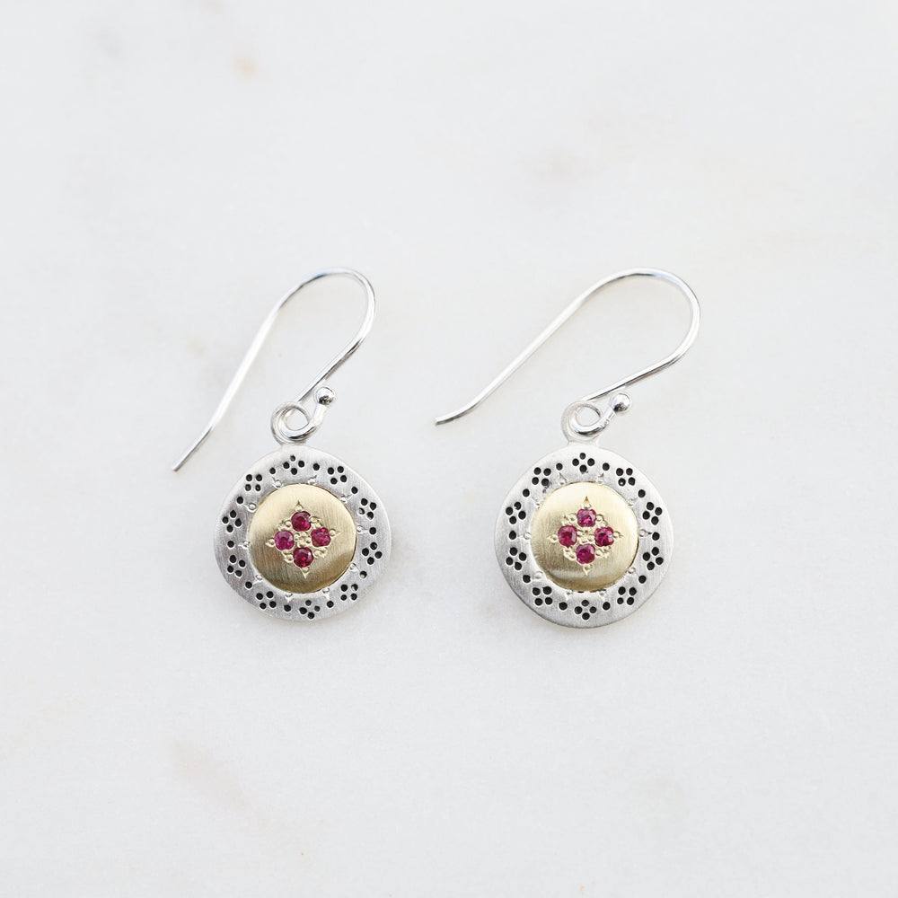 
                      
                        EAR-18K Ruby Harmony Four Star Earrings
                      
                    