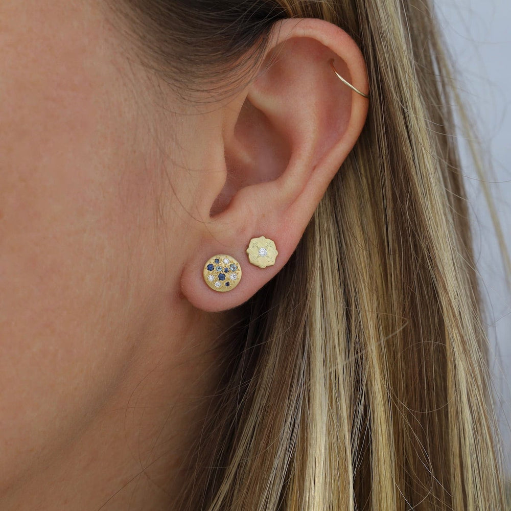 EAR-18K Tidal Pool Charm Studs