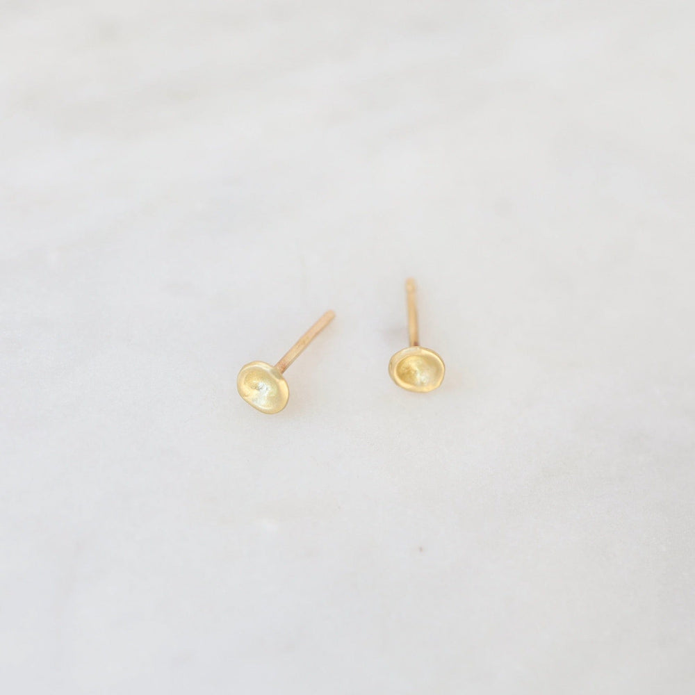 
                  
                    EAR 18k Yellow Gold Baby Mussel Shell Studs
                  
                