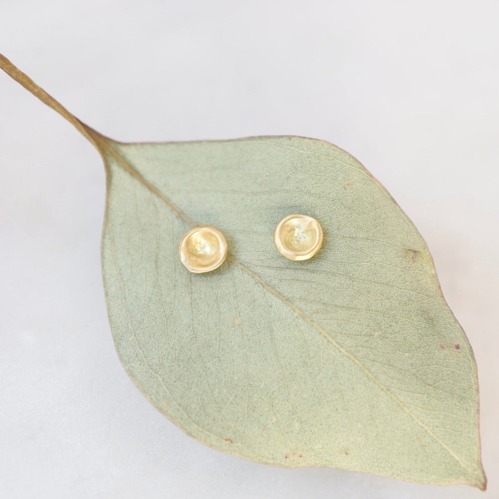 
                  
                    EAR 18k Yellow Gold Baby Mussel Shell Studs
                  
                