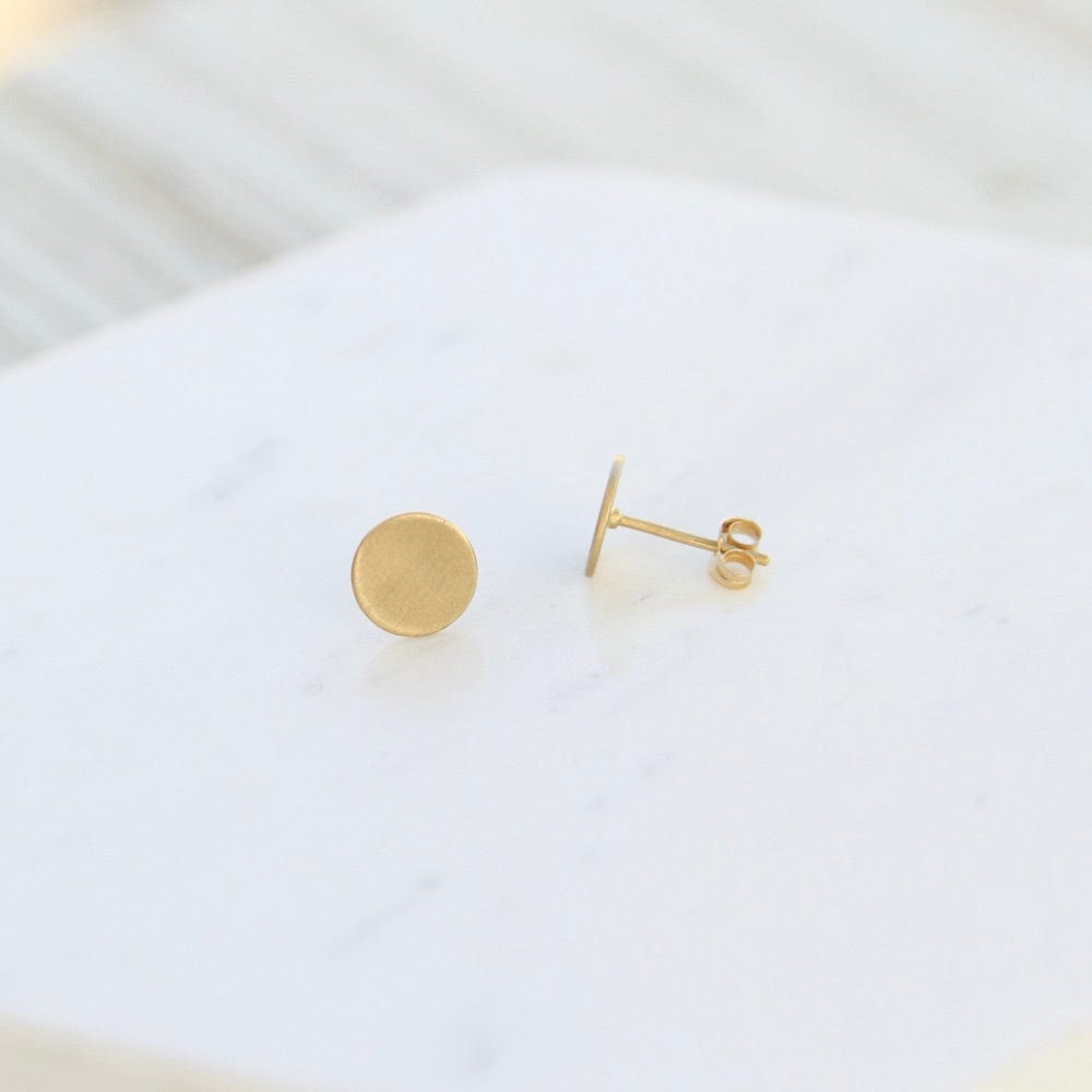 
                      
                        EAR-18K Yellow Gold Moon Stud Earrings
                      
                    