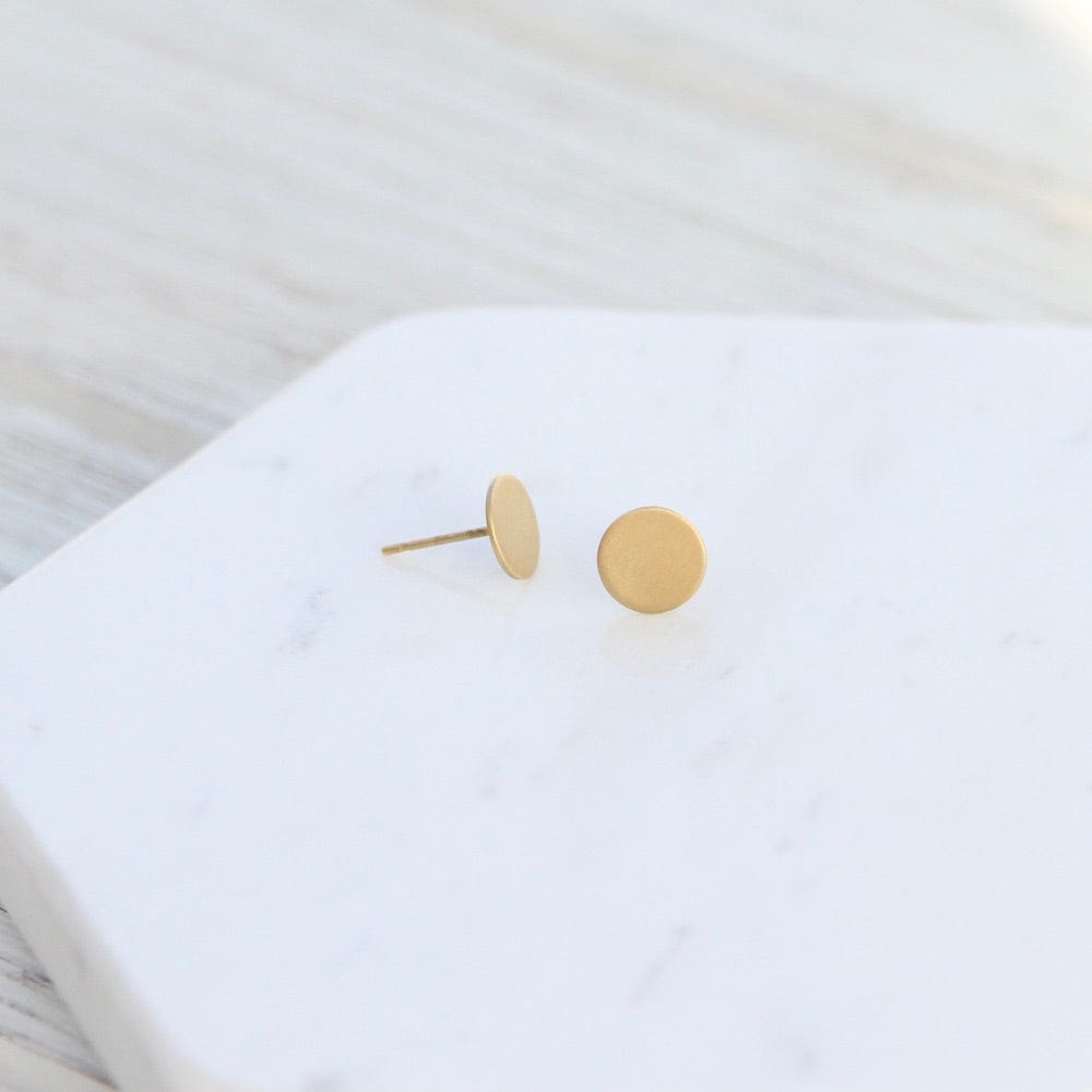 
                      
                        EAR-18K Yellow Gold Moon Stud Earrings
                      
                    