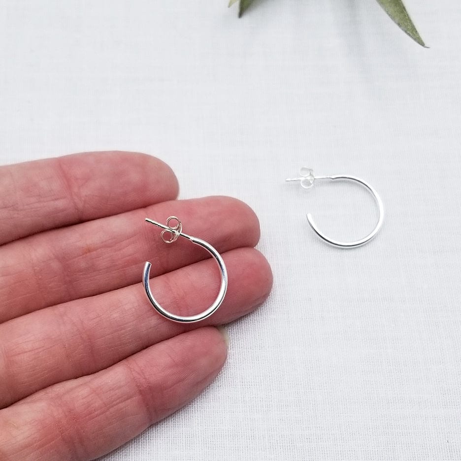 
                      
                        EAR 20mm STERLING SILVER HOOP
                      
                    