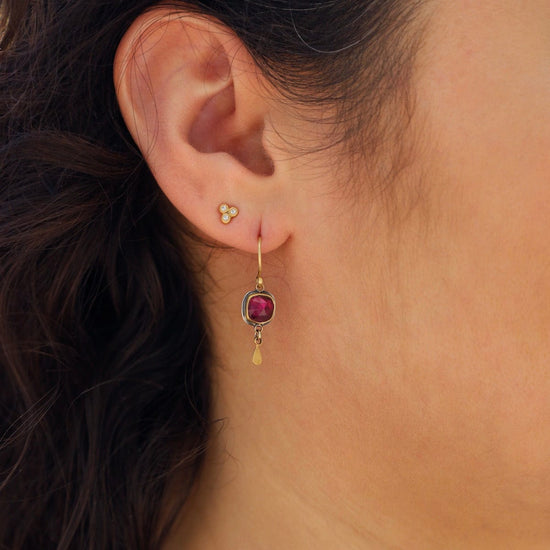 Garnet and Diamond Drop Earrings – Melissa Joy Manning Jewelry