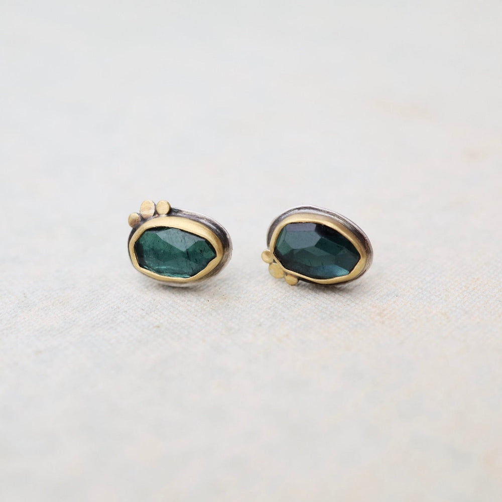 
                      
                        EAR-22K Blue-Green Tourmaline Stud Earrings
                      
                    