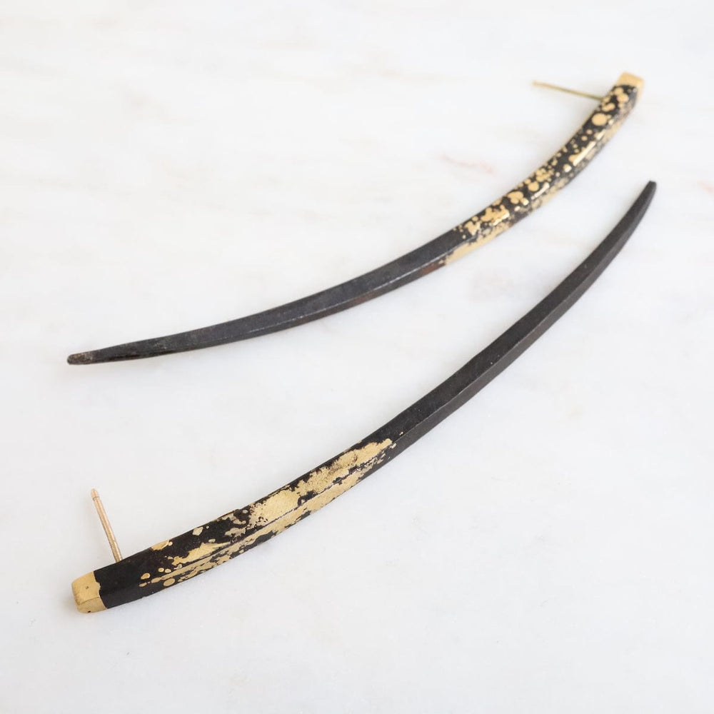 
                  
                    EAR-22K Pat Flynn Iron Large Quill Earrings
                  
                