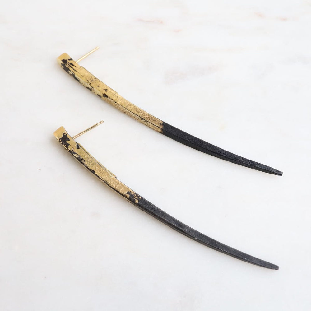 
                  
                    EAR-22K Pat Flynn Iron Small Quill Earrings
                  
                