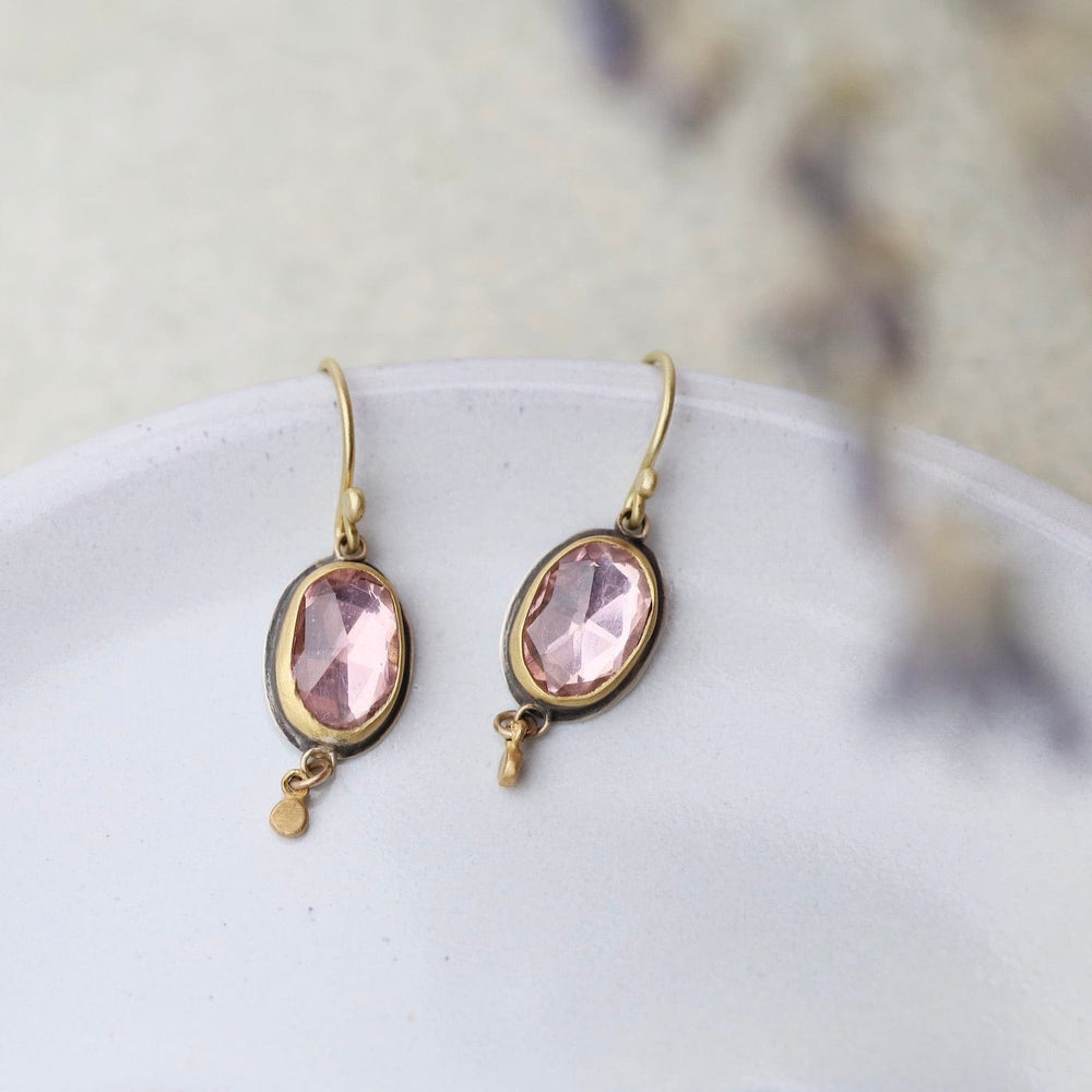 
                      
                        EAR-22K Pink Tourmaline Drop Earrings
                      
                    