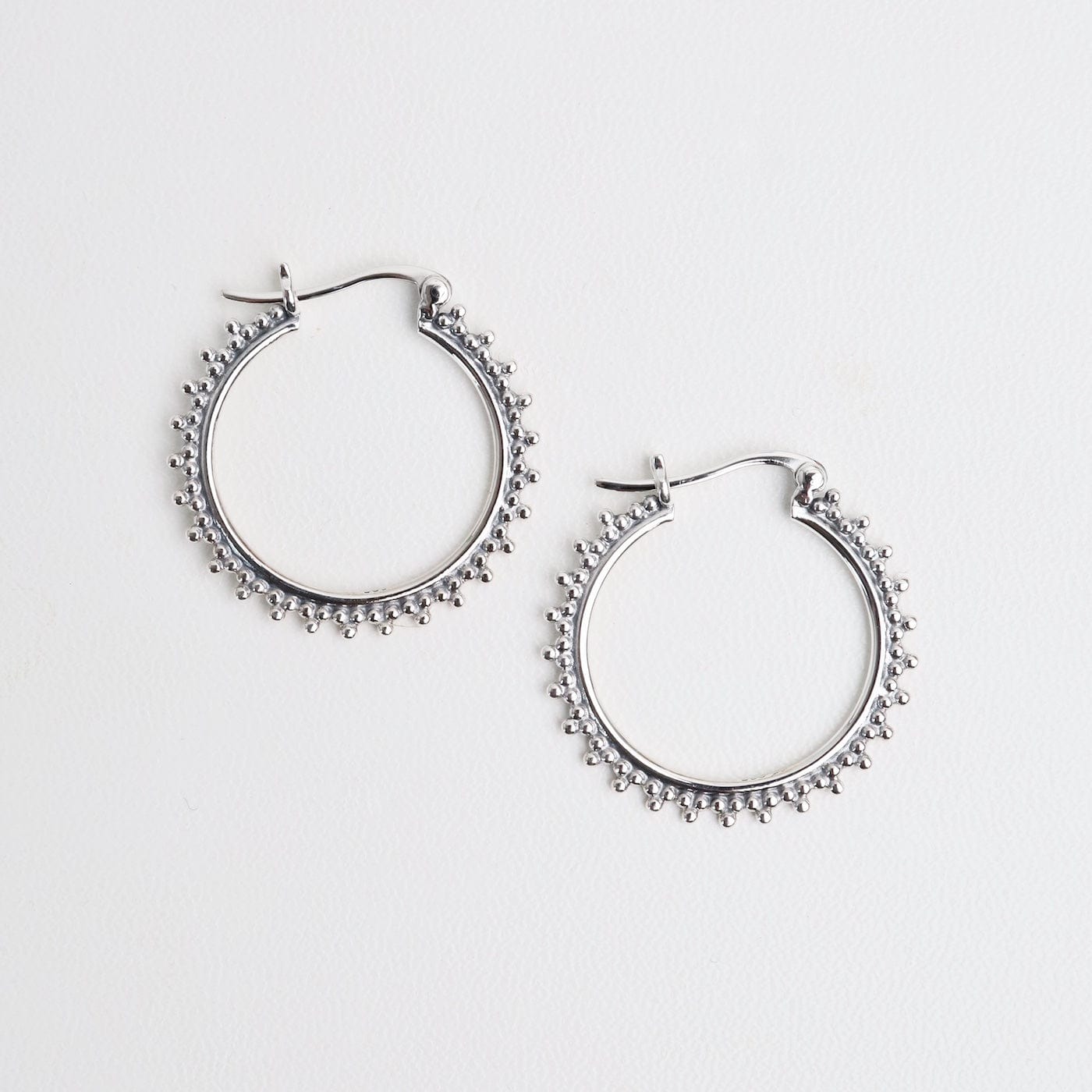 EAR 25mm Bali Inspired Dots Hoops