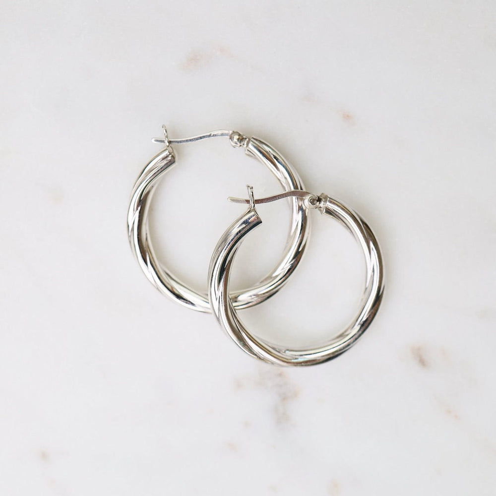 
                      
                        EAR 30mm Twisted Hoops
                      
                    