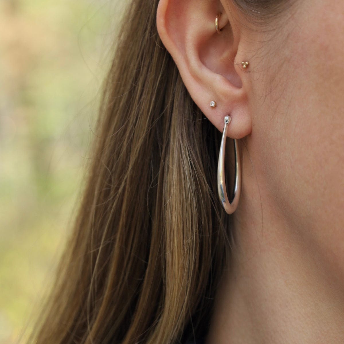 EAR 35mm Tapered Oval Hoops