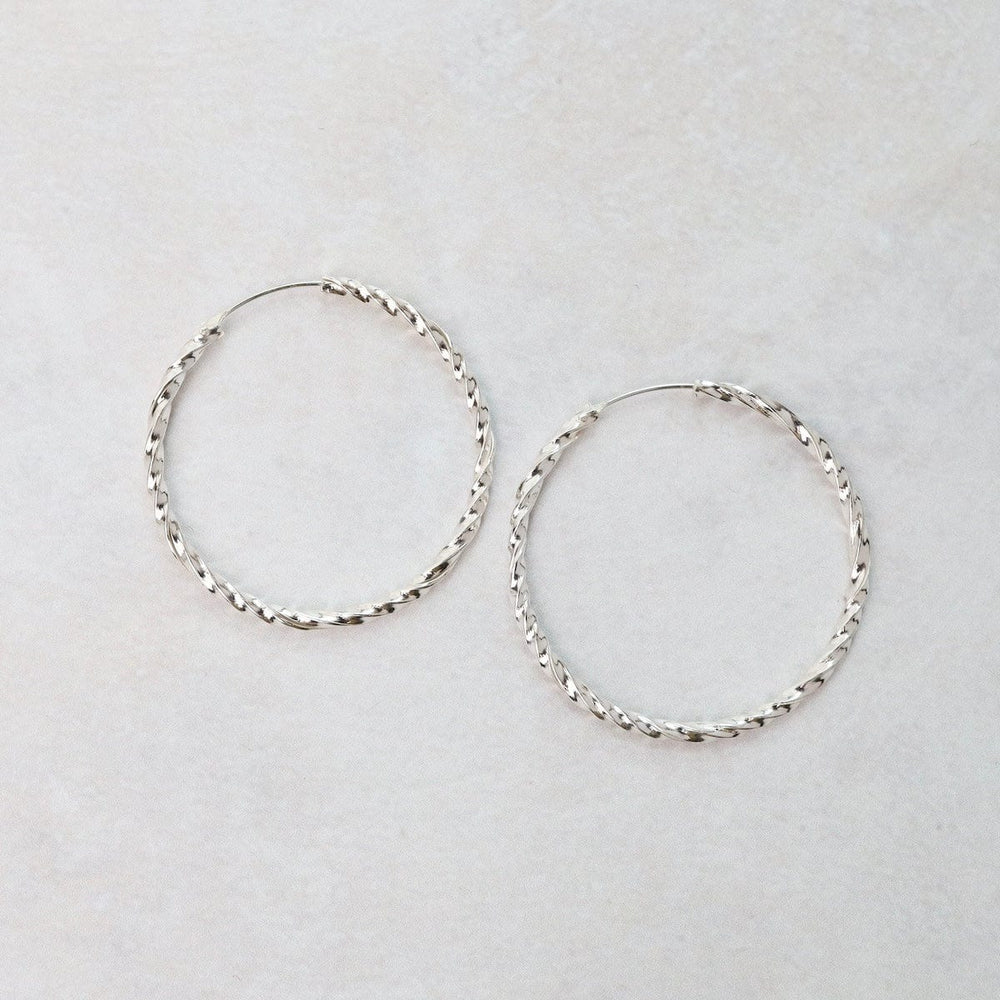 EAR 35mm Twisted Hoops